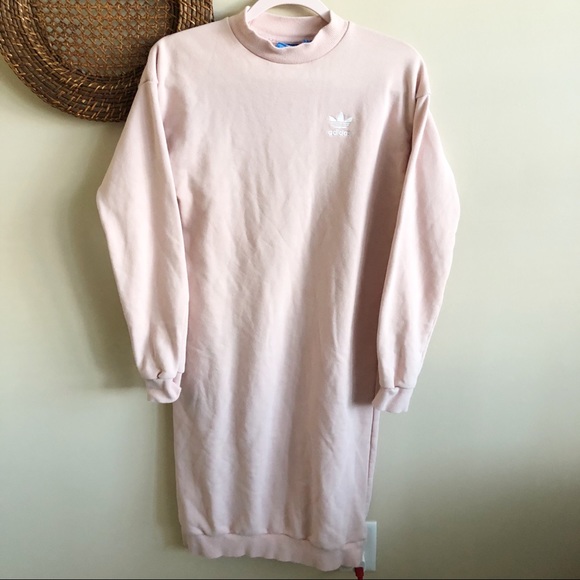 Adidas Pastel Pink Sweat Dress - Picture 6 of 11